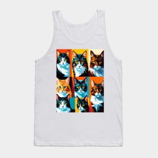 Pop Art Cat Portraits Tank Top